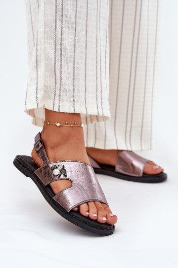 Sandalen voor dames Met sierlijk Detalem Vinceza 17378 zilvere kleur