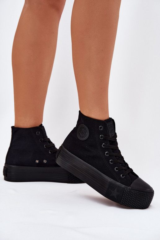 Chaussures de loisirs avec une plateforme Big Star RR274742 couleur noire
