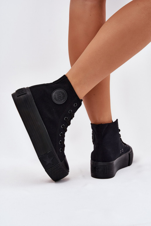 Chaussures de loisirs avec une plateforme Big Star RR274742 couleur noire