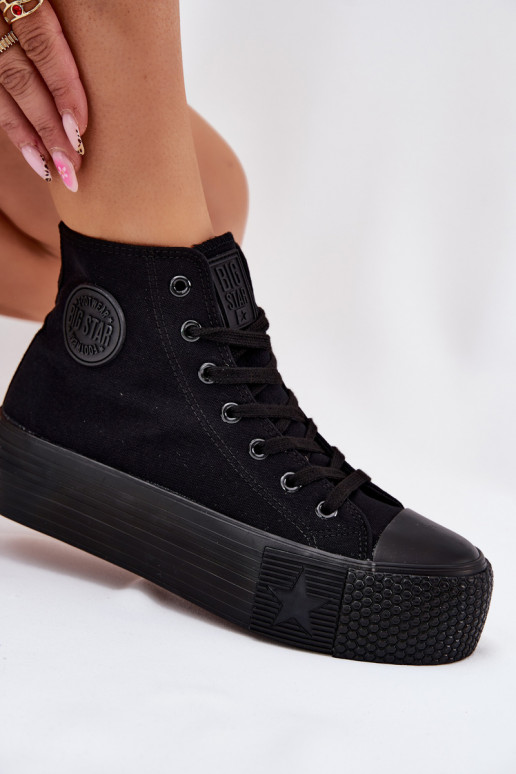Chaussures de loisirs avec une plateforme Big Star RR274742 couleur noire