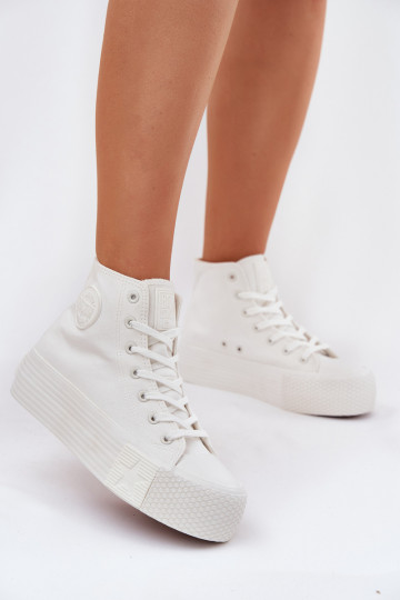Freizeitschuhe mit einer Plattform Big Star RR274743 Zueiße Farbe 2