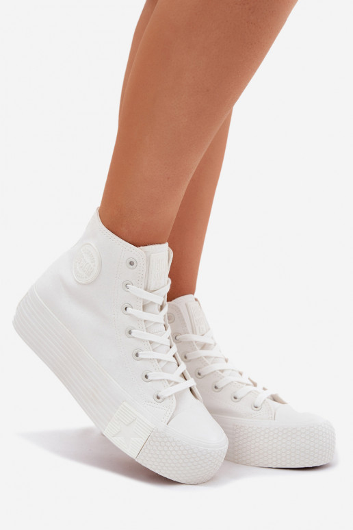 Chaussures de loisirs avec une plateforme Big Star RR274743 couleur blanche