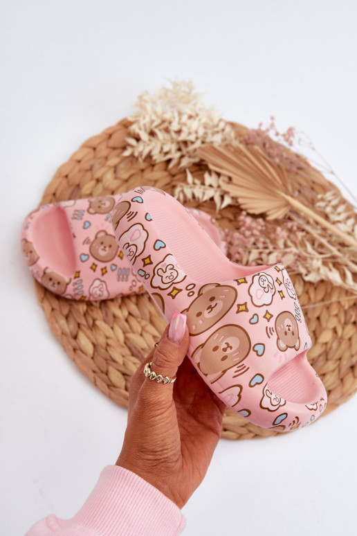 Kindisch Leichte Hausschuhe IN Teddybären pinke Farbe Evitrapa Kindisch Leichte Hausschuhe IN Teddybären pinke Farbe Evitrapa