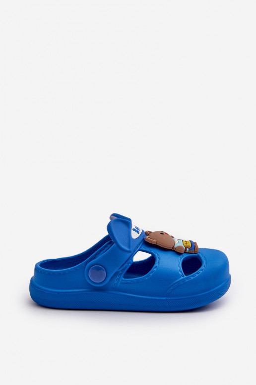 Chaussons Puéril Pantoufles légères avec des ornements couleur bleue Opleja Chaussons Puéril Pantoufles légères avec des ornements couleur bleue Opleja
