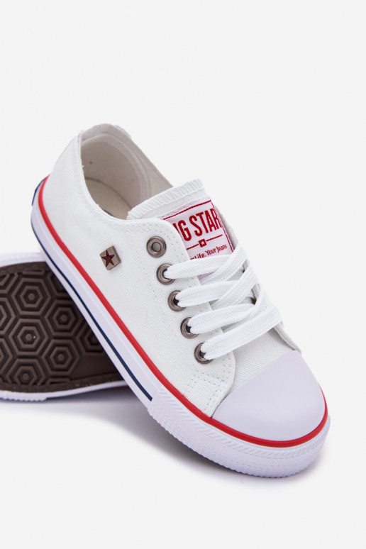 Klassieke vrijetijdsschoenen voor kinderen Big Star DD374160 witte kleur Klassieke vrijetijdsschoenen voor kinderen Big Star DD374160 witte kleur
