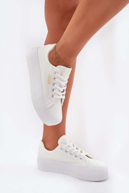 Freizeitschuhe mit einer Plattform Lee Cooper LCIN-25-31-3450L Zueiße Farbe