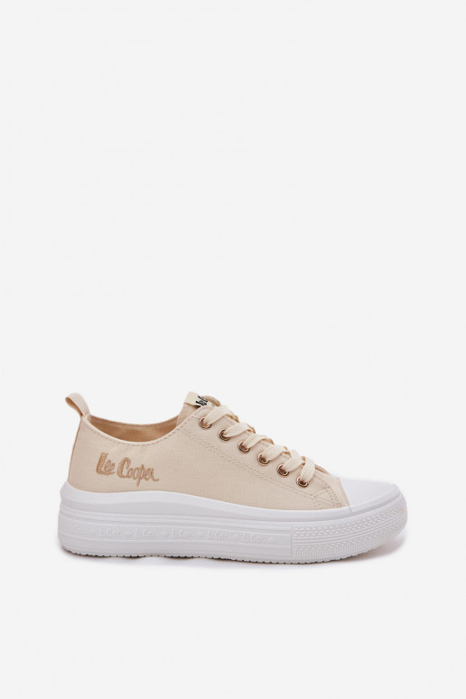 Vrijetijdsschoenen met platform Lee Cooper LCIN-24-44-2464L beige