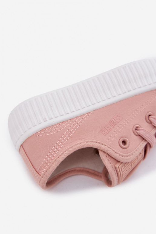 vrijetijdsschoenen Kinderen met veters Big Star RR374011 roze vrijetijdsschoenen Kinderen met veters Big Star RR374011 roze