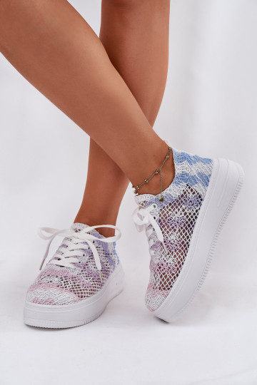 Sneakers model schoenen Dames met platform Z SzydełkoIną CholeInką Verschillende kleuren Mirietto