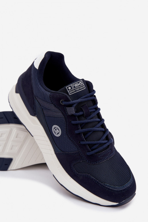 baskets Chaussures modèle baskets Mâle avec une plateforme bleu foncé Hanirin baskets Chaussures modèle baskets Mâle avec une plateforme bleu foncé Hanirin