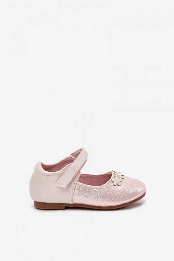 ballerinas Kinderen met zelfklevende bevestigingsmiddelen Z met bloemmotievenuszkami roze Nikione 2