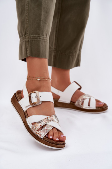 Dames sandalen met gespen Inblu GS000056 Initte kleur