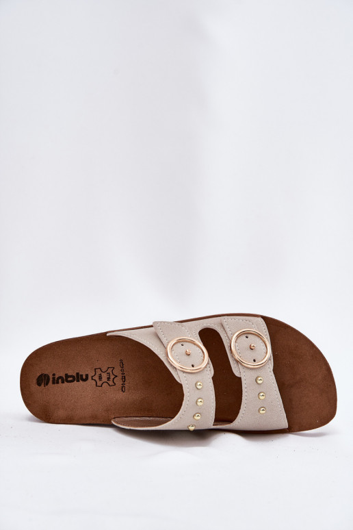 Comfortabele damespantoffels Inblu CP000054 beige Comfortabele damespantoffels Inblu CP000054 beige