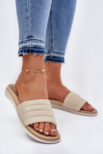 Pantoufles pour femmes Inblu SF000003 beige 2