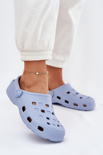 Leichte Damenpantoffeln LEMIGO 806 blau