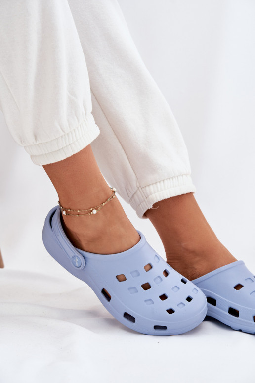 Pantoufles pour femmes Pantoufles légères LEMIGO 806 couleur bleue