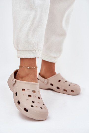 Lichte dames slippers LEMIGO 806 zandkleur 2