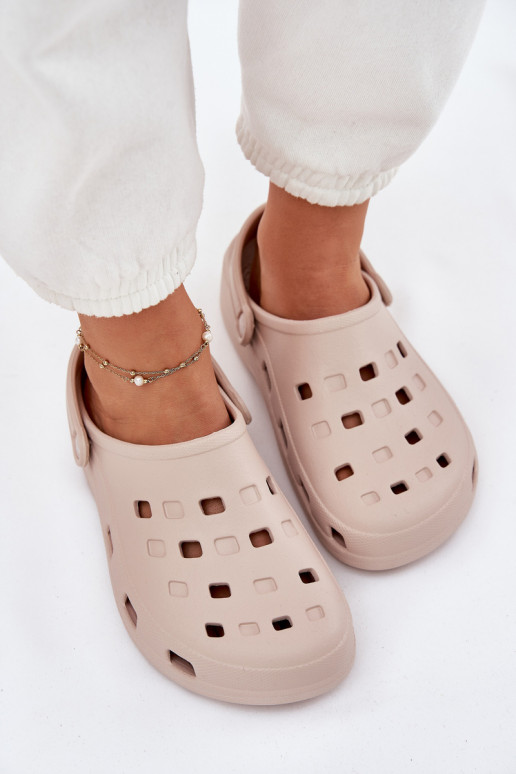 Pantoufles pour femmes Pantoufles légères LEMIGO 806 beige