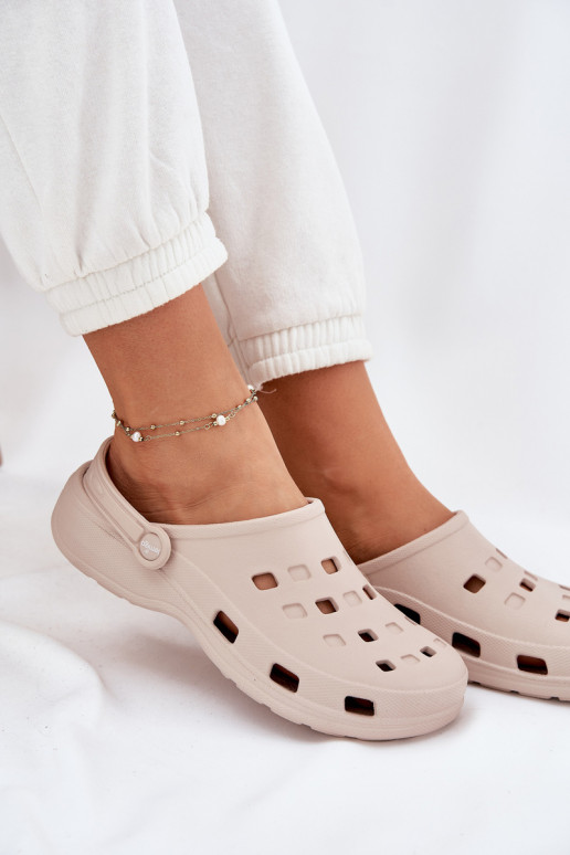 Damespantoffels LichtgeInicht pantoffels LEMIGO 806 beige