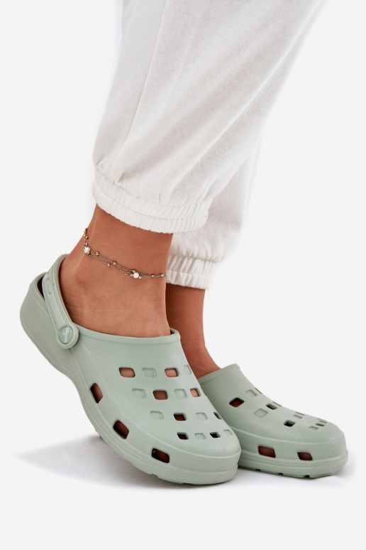 Damespantoffels LichtgeInicht pantoffels LEMIGO 806 mint kleuren