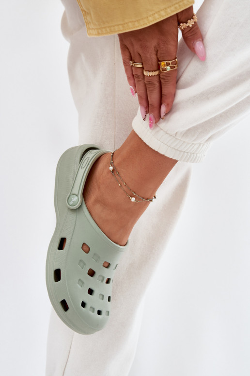 Damenhausschuhe Leichte Hausschuhe LEMIGO 806 Mintfarbe