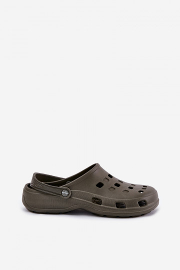 Chaussons Mâle Pantoufles légères LEMIGO 807 couleur verte 2