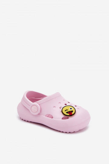 Pantoufles légères pour enfants avec boucle LEMIGOSE 880 couleur rose