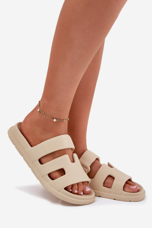 LichtgeInicht pantoffels Damespantoffels beige Dimelle