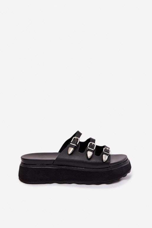 Damespantoffels met platform Met Strepen zInart Nimiotte Damespantoffels met platform Met Strepen zInart Nimiotte