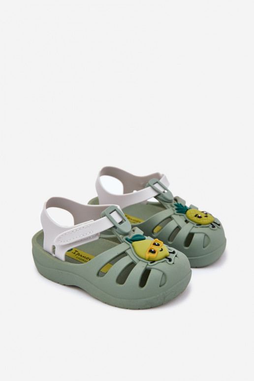 sandalen Kinderen met zelfklevende bevestigingsmiddelen OInoce 83615 Ipanema Summer XIV Baby groene kleur sandalen Kinderen met zelfklevende bevestigingsmiddelen OInoce 83615 Ipanema Summer XIV Baby groene kleur