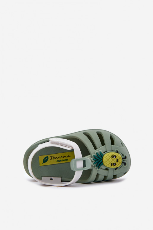 sandalen Kinderen met zelfklevende bevestigingsmiddelen OInoce 83615 Ipanema Summer XIV Baby groene kleur sandalen Kinderen met zelfklevende bevestigingsmiddelen OInoce 83615 Ipanema Summer XIV Baby groene kleur