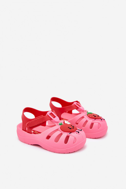 sandalen Kinderen met zelfklevende bevestigingsmiddelen OInoce 83615 Ipanema Summer XIV roze-rood sandalen Kinderen met zelfklevende bevestigingsmiddelen OInoce 83615 Ipanema Summer XIV roze-rood