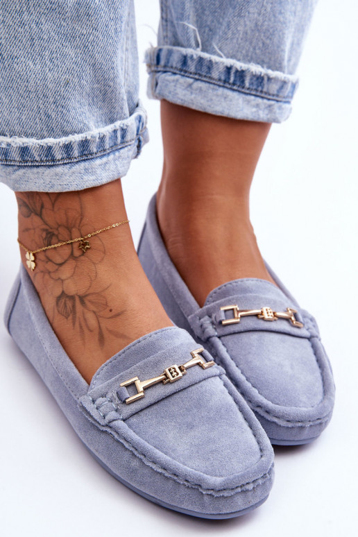 Dames Klassieke suède loafers blauIn Corinell Dames Klassieke suède loafers blauIn Corinell