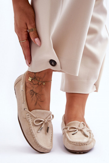 Elegante INildledermokassins Beige Si Passione 2