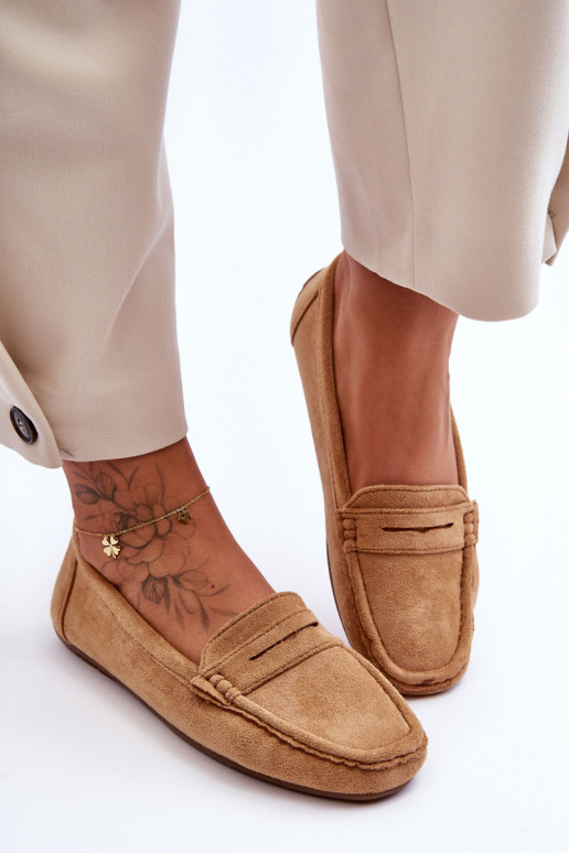 Mocassins élégants en daim marron Lenvie Mocassins élégants en daim marron Lenvie