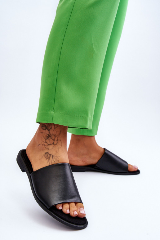 Féminin La peau est lisse Chaussons couleur noire Cerise