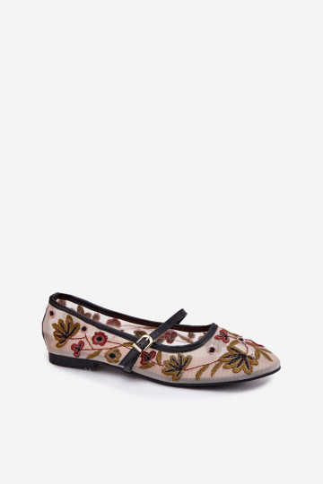 Ballerines Z Haftem I Bandesem couleur noire Lilindraen 2