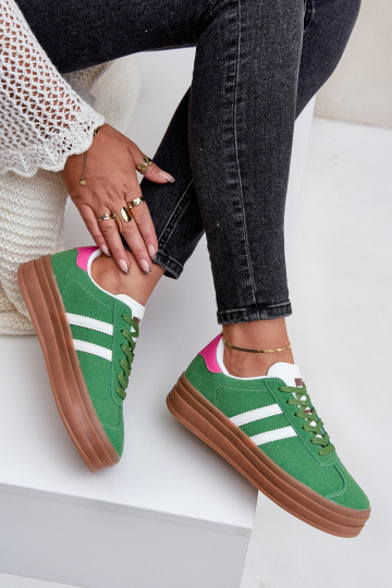 Dames sneakers met platform...