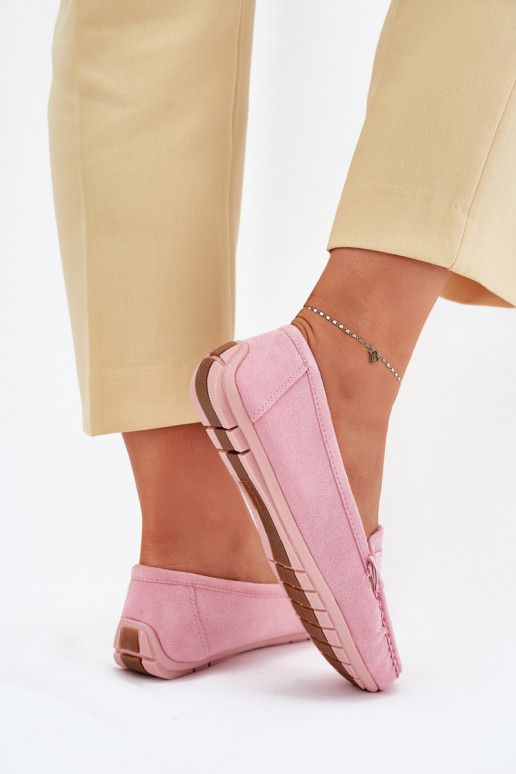 Elegante suède mocassins Lichtroze tint Lenvie Elegante suède mocassins Lichtroze tint Lenvie