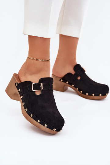 Slippers Klompen Dames met hakken met gespen zInart Veldexina