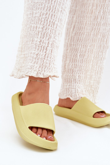 Feminin Leichte Hausschuhe aus Schaumstoff Auf dicker Sohle Kalkstein Querceria