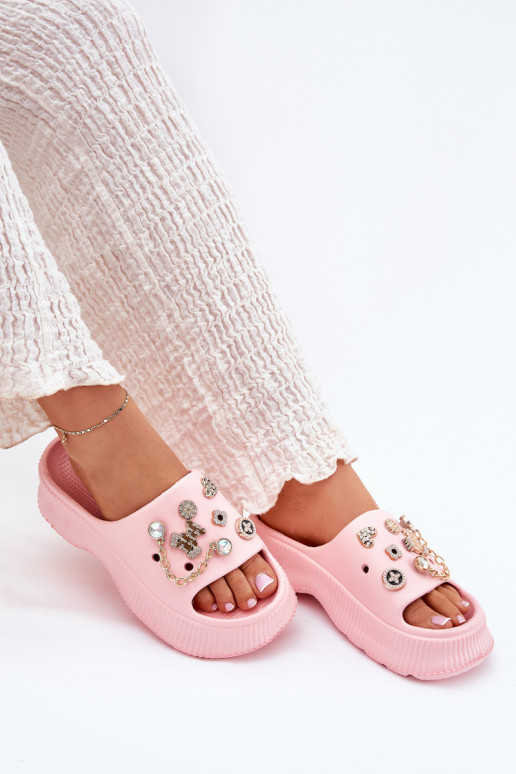 LichtgeInicht pantoffels Damespantoffels Ze gouden kleurmi Przypinkami roze Hortiana LichtgeInicht pantoffels Damespantoffels Ze gouden kleurmi Przypinkami roze Hortiana