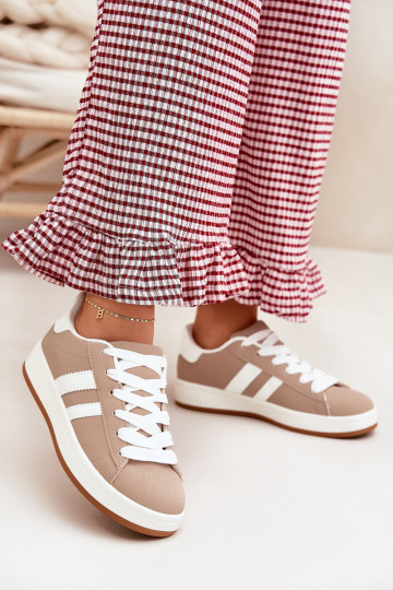 sportschoenen Sneakers model schoenen Dames van ecoleer beige Ravina 2