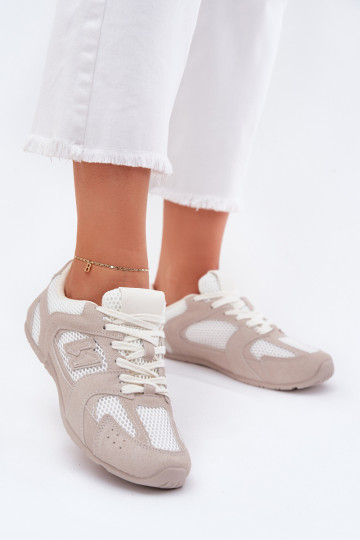 baskets Féminin Z en daim écologiqueu Blanc-beige Dorella