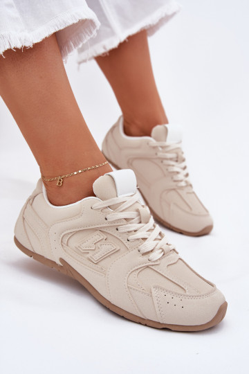 sportschoenen Dames Z van eco-suèdeu beige Dorella