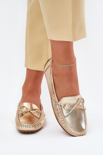 Dames Eko Leer Mocassins gouden kleur Si Passione 2