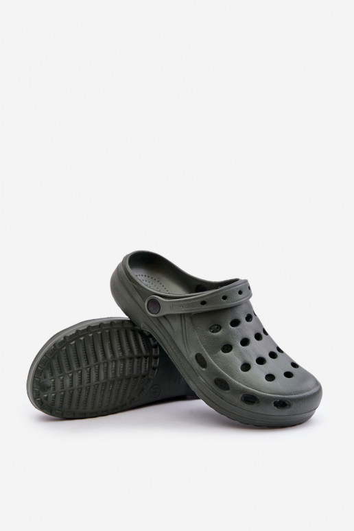 Chaussons pour hommes de couleur kaki...