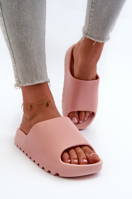 Modieuze pantoffels met platform roze Estella Modieuze pantoffels met platform roze Estella