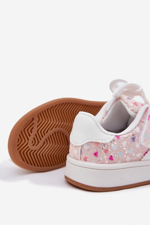 Glanzende sneakers Kinderen In harten roze Tessina Glanzende sneakers Kinderen In harten roze Tessina