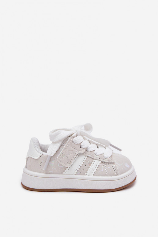 sportschoenen Sneakers model schoenen Kinderen met hartjes Initte kleur Mirelle sportschoenen Sneakers model schoenen Kinderen met hartjes Initte kleur Mirelle